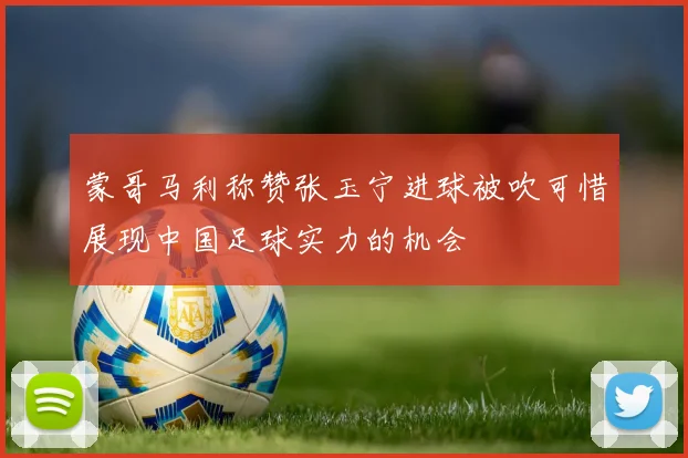 蒙哥马利称赞张玉宁进球被吹可惜展现中国足球实力的机会